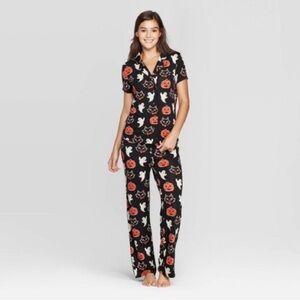 Nite Munki Halloween Pajamas Pumpkin Ghost Cats. Women size small